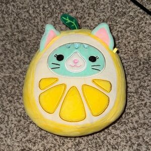 Squishmallow Lemon Cat Plush Toy